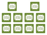 Green Gin Coaster - Bar - Mats.co.uk