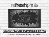 Grey Leaf Regular Bar Runner - Bar - Mats.co.uk