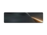 Grey Metallic with Orange Light Beam Gaming Mat - Desk Mat - 3 SIZES - Bar - Mats.co.uk