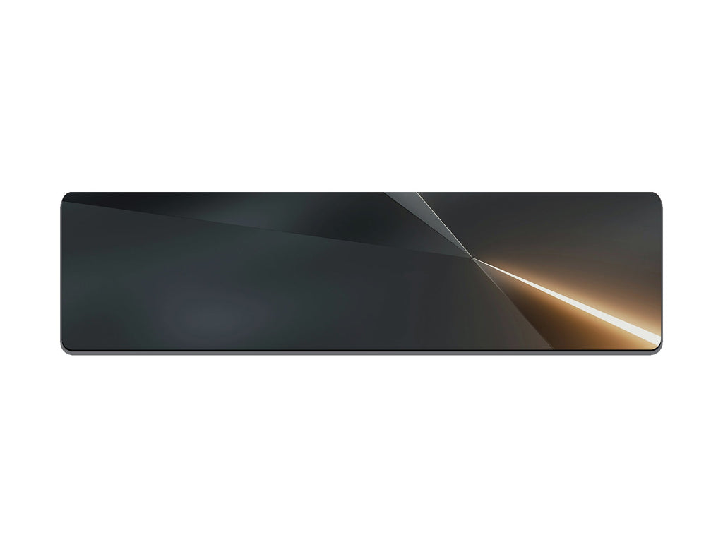 Grey Metallic with Orange Light Beam Gaming Mat - Desk Mat - 3 SIZES - Bar - Mats.co.uk