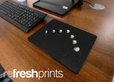 Grey Moon Phases Regular Mouse Mat - Bar - Mats.co.uk