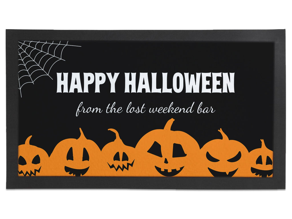 Halloween Pumpkin Regular Bar Runner - Bar - Mats.co.uk