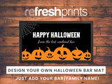 Halloween Pumpkin Regular Bar Runner - Bar - Mats.co.uk