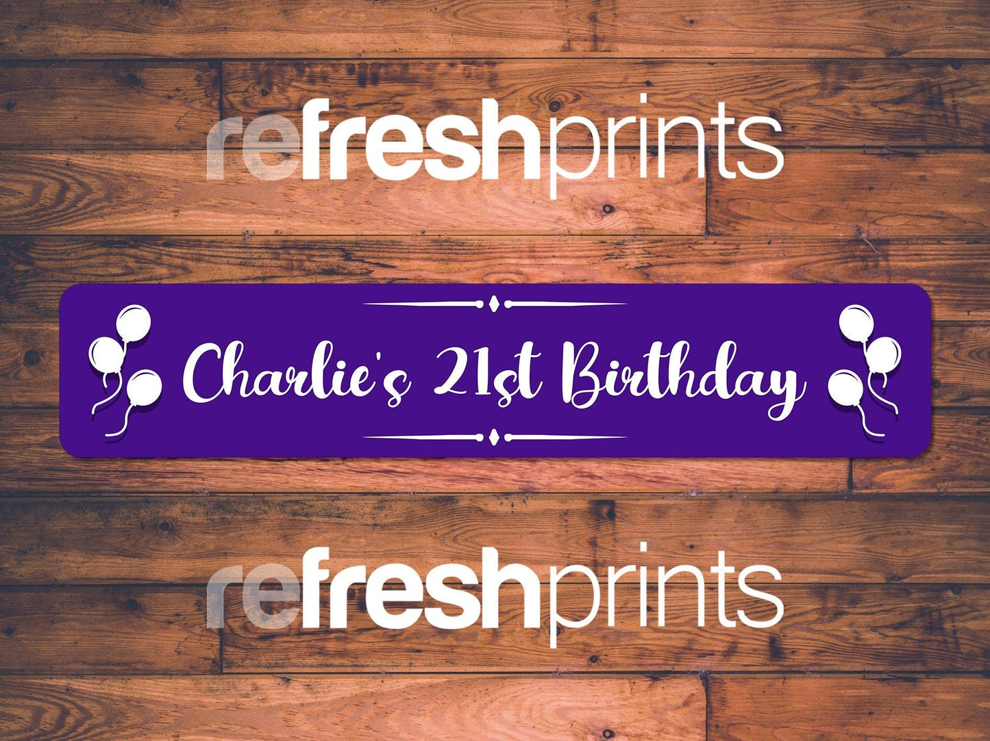 Happy Birthday Slim Bar Runner - Bar - Mats.co.uk