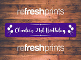 Happy Birthday Slim Bar Runner - Bar - Mats.co.uk