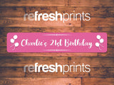Happy Birthday Slim Bar Runner - Bar - Mats.co.uk