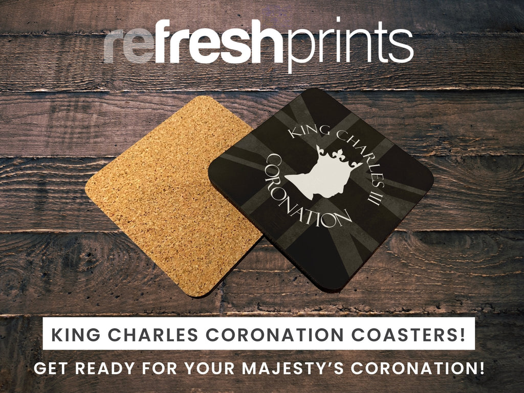 King Charles Coronation Coaster - Bar - Mats.co.uk