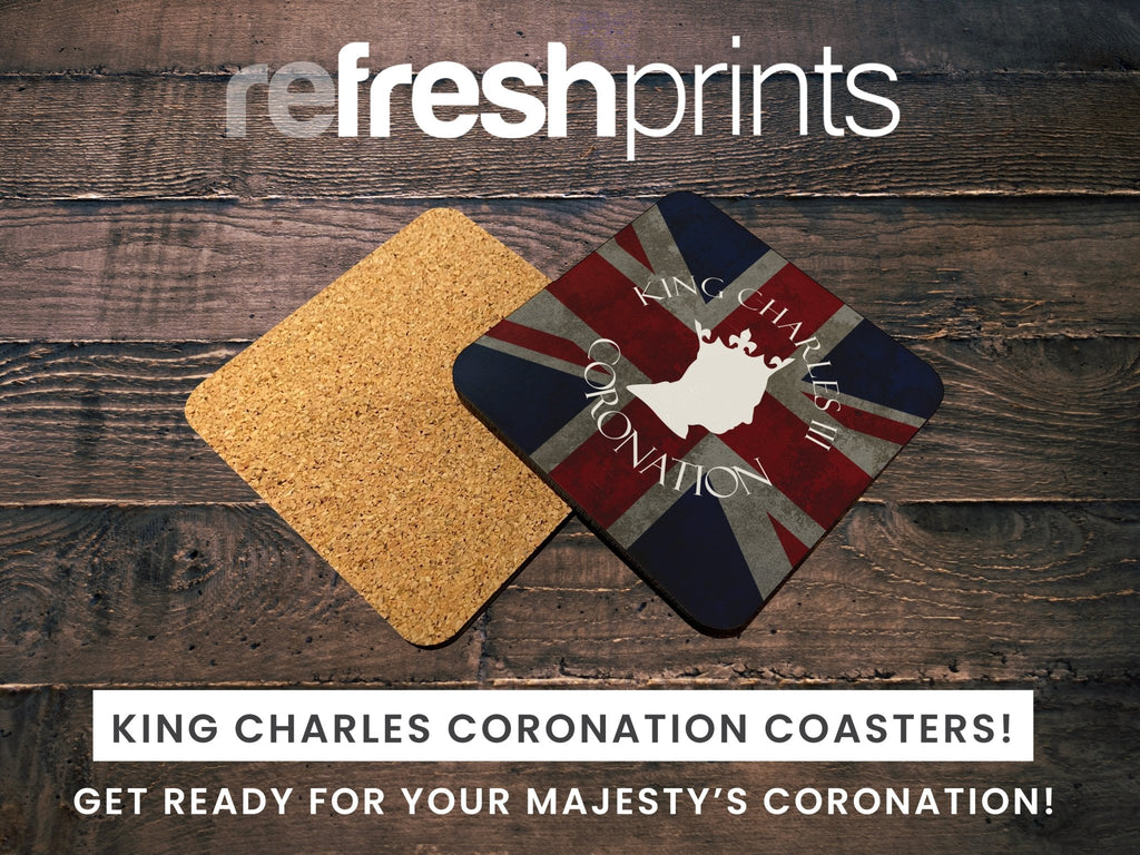 King Charles Coronation Coaster - Bar - Mats.co.uk