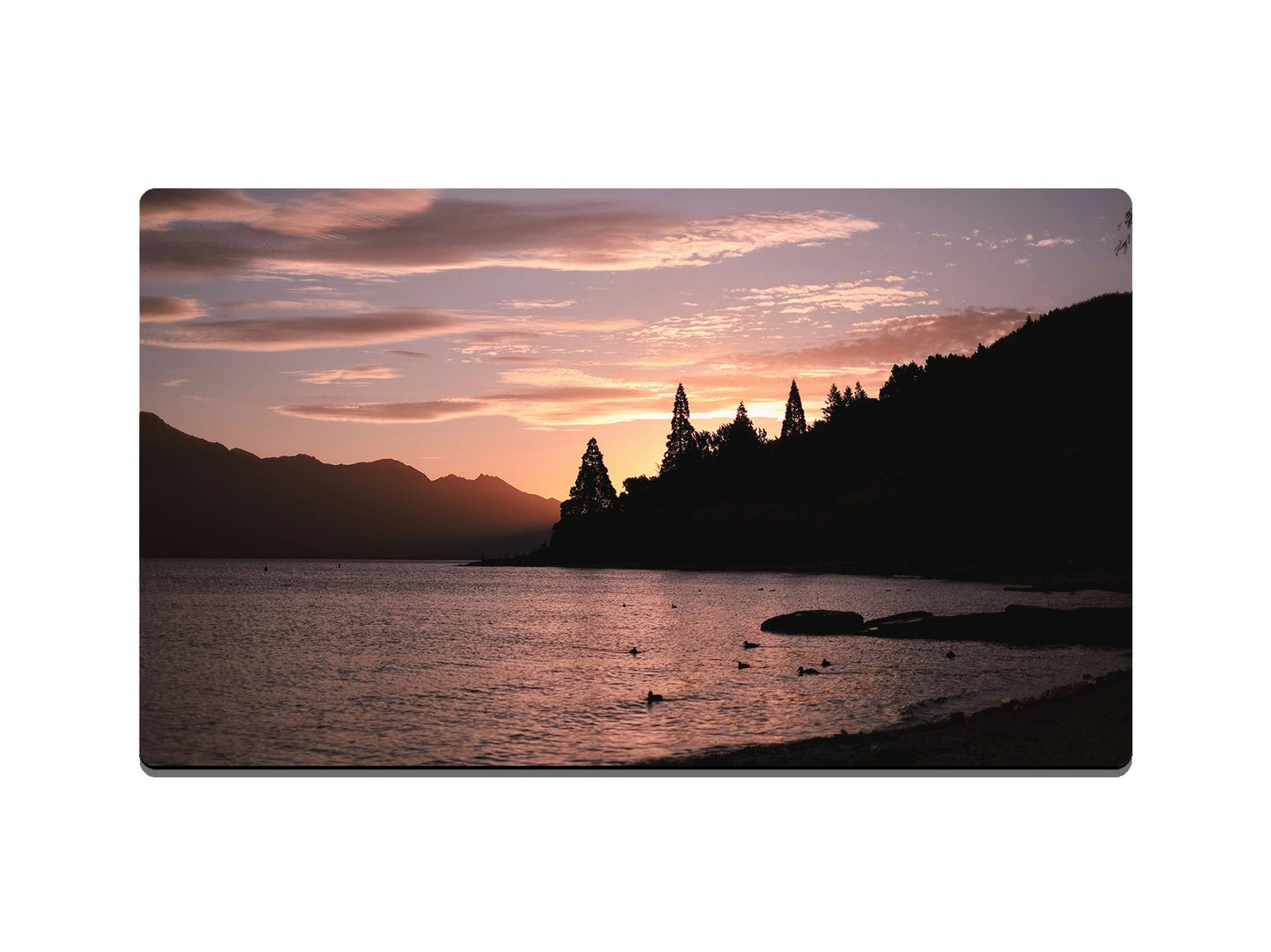 Lake And Mountain Sunset Gaming Mat - Desk Mat - 3 SIZES - Bar - Mats.co.uk