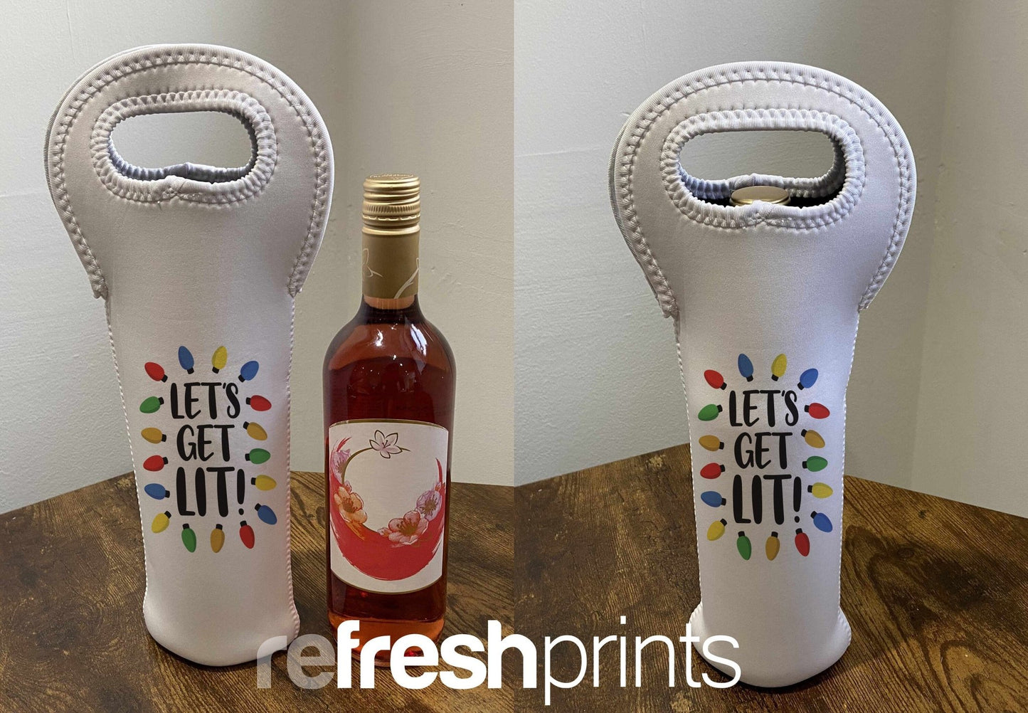 Let's Get Lit Wine Holder - Bar - Mats.co.uk