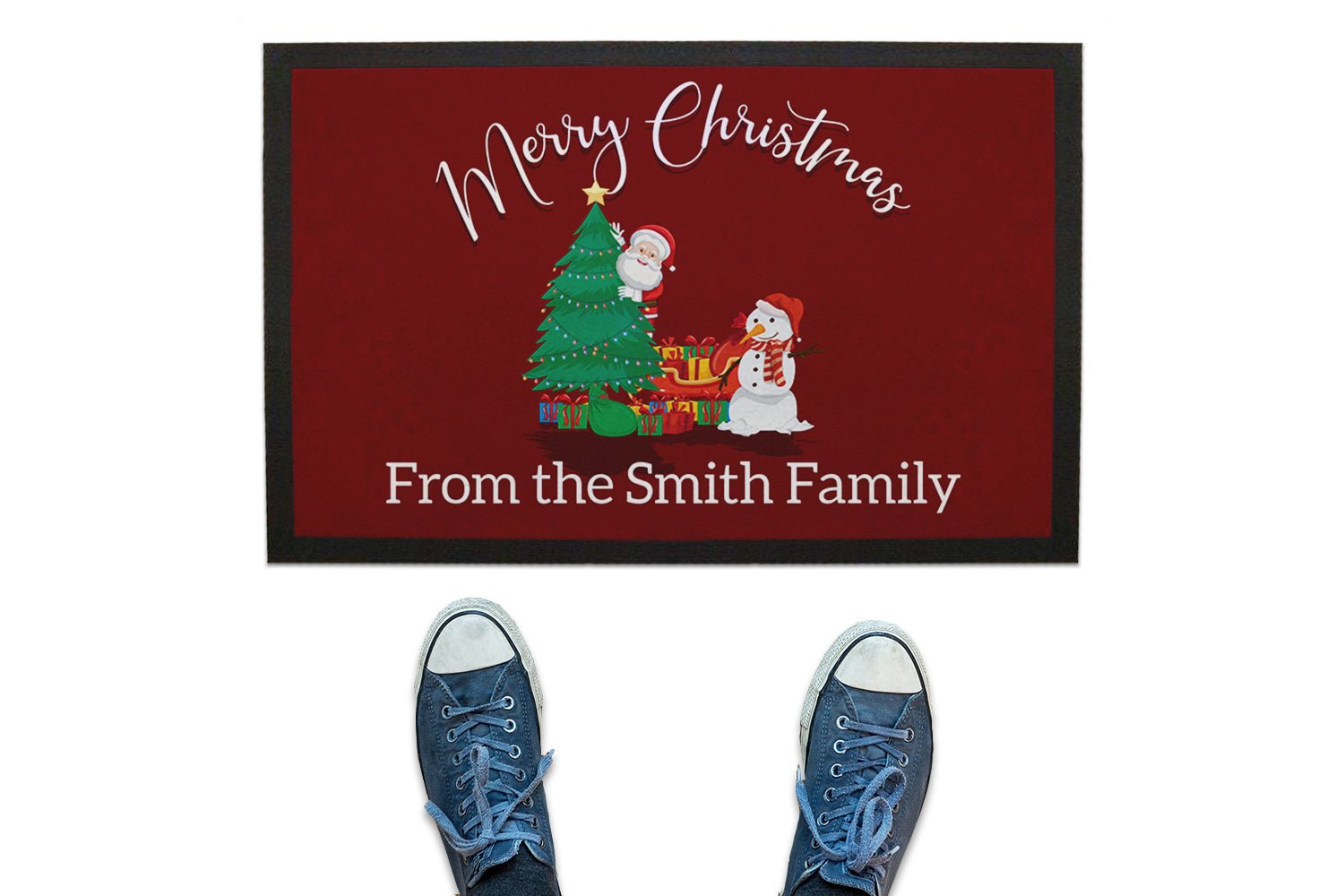 Merry Christmas Floor Mat - Bar - Mats.co.uk