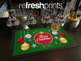 Merry Christmas Regular Bar Runner - Bar - Mats.co.uk