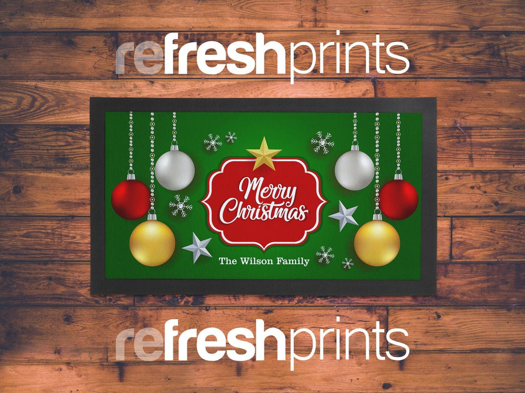 Merry Christmas Regular Bar Runner - Bar - Mats.co.uk