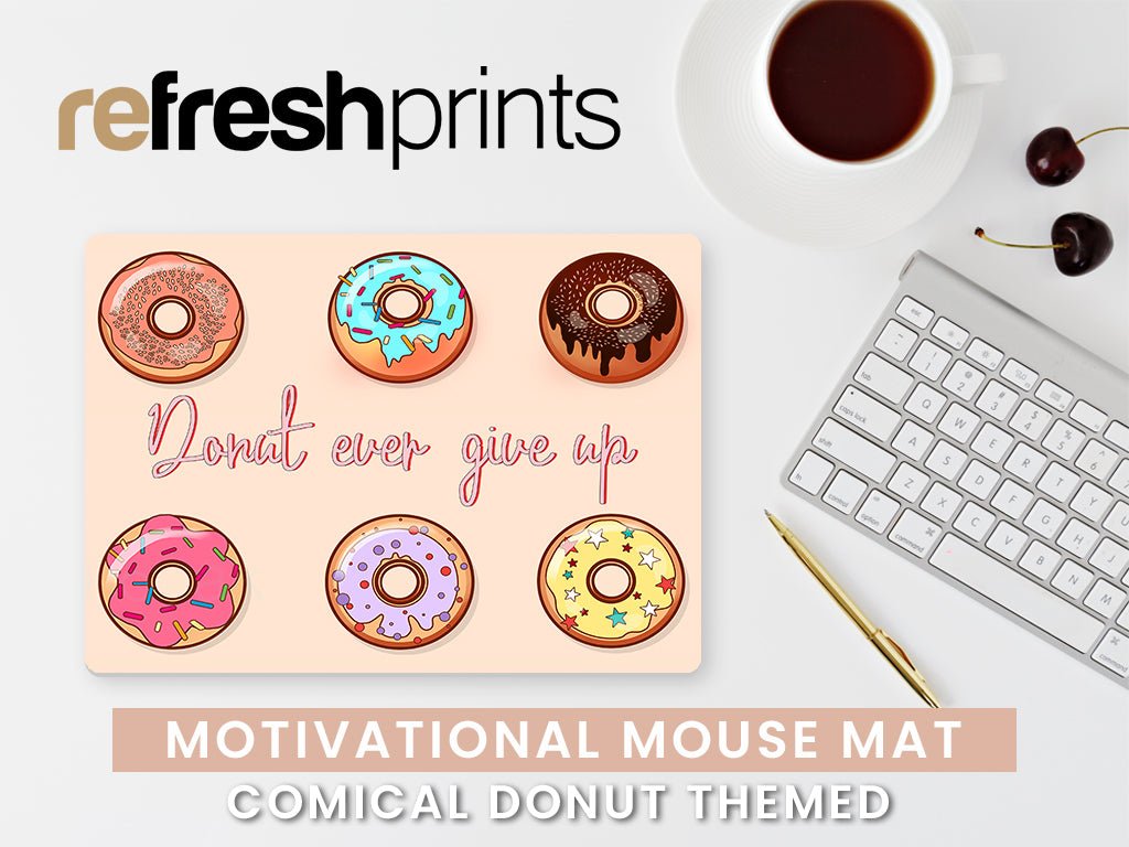 Motivational Donut Regular Mouse Mat - Bar - Mats.co.uk