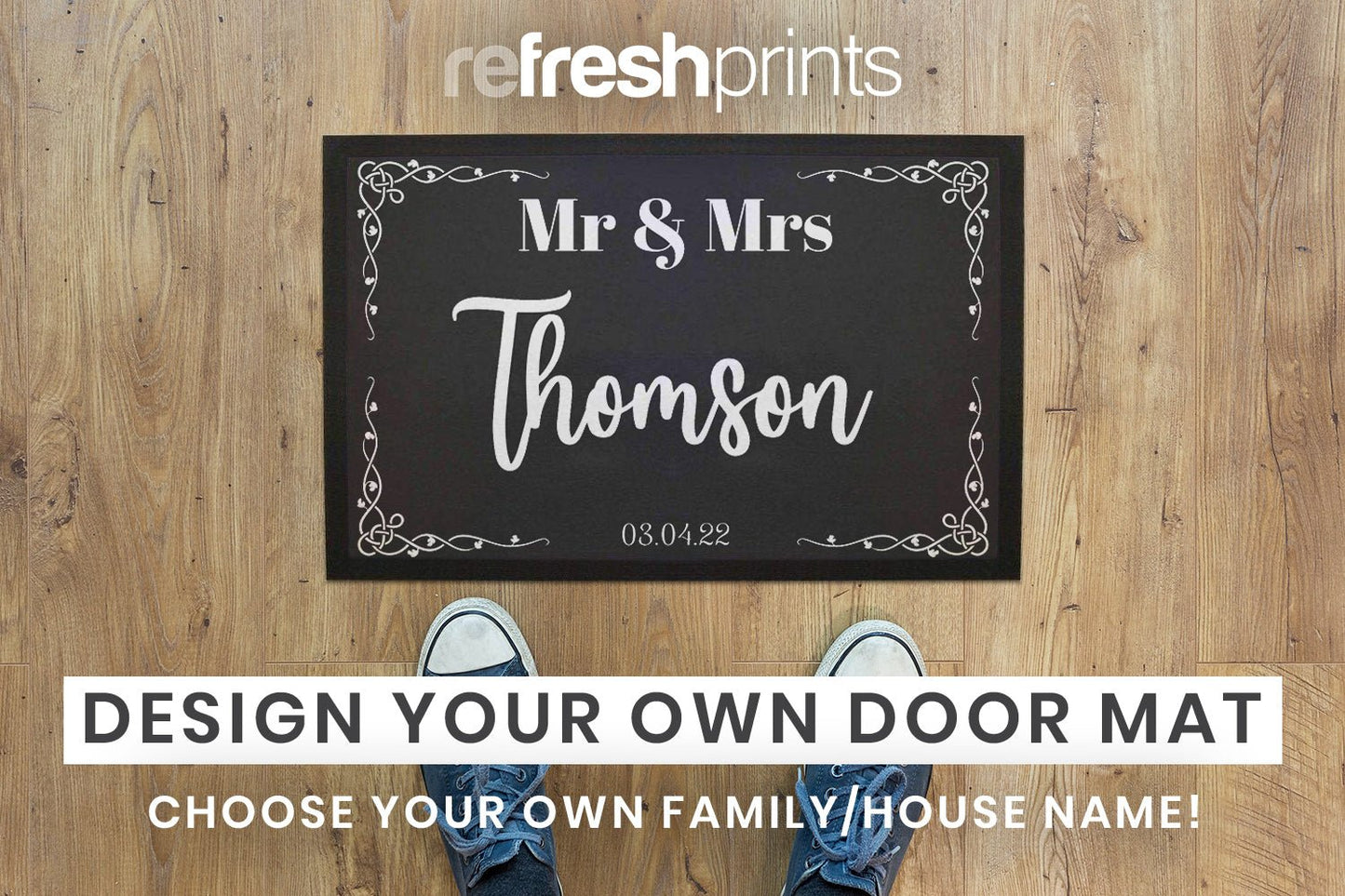 Mr & Mrs Floor Mat - Bar - Mats.co.uk