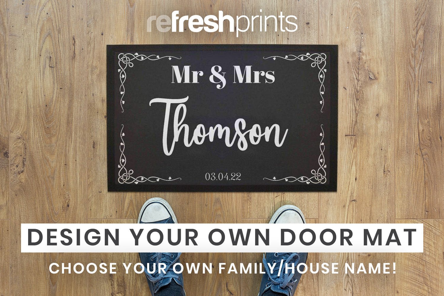 Mr & Mrs Floor Mat - Bar - Mats.co.uk