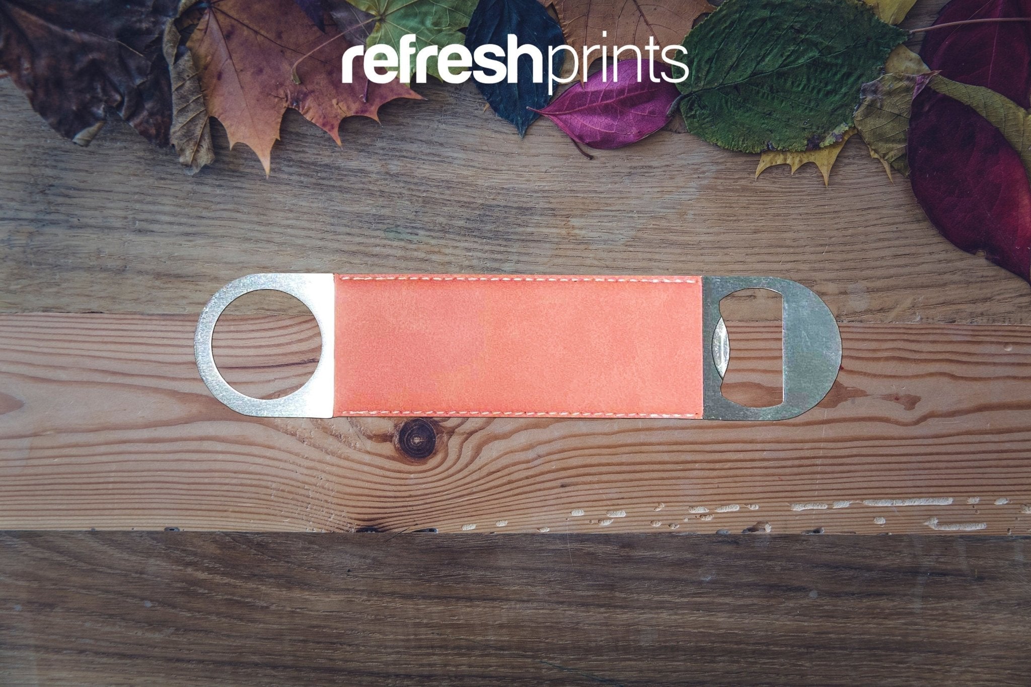 Name Initials Leather Bottle Opener - Bar - Mats.co.uk