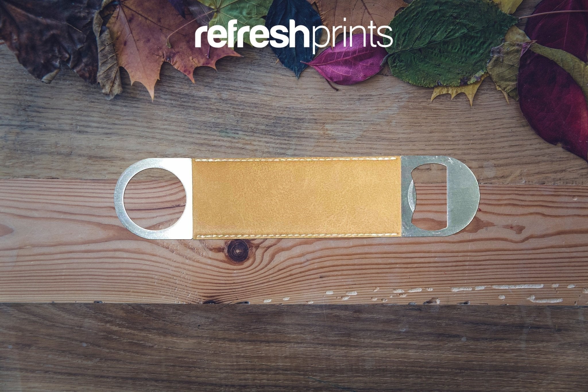 Name Initials Leather Bottle Opener - Bar - Mats.co.uk