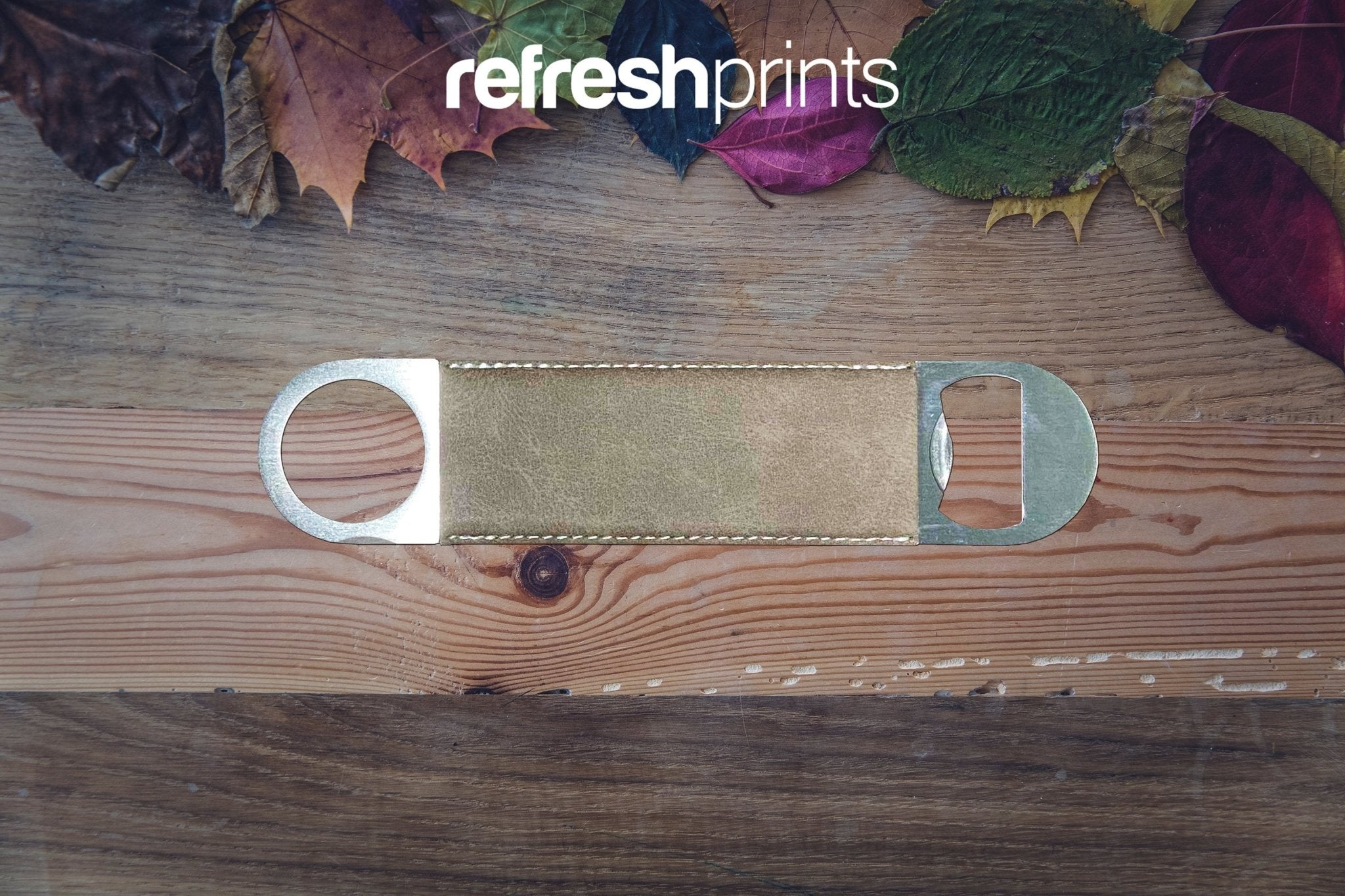 Name Initials Leather Bottle Opener - Bar - Mats.co.uk