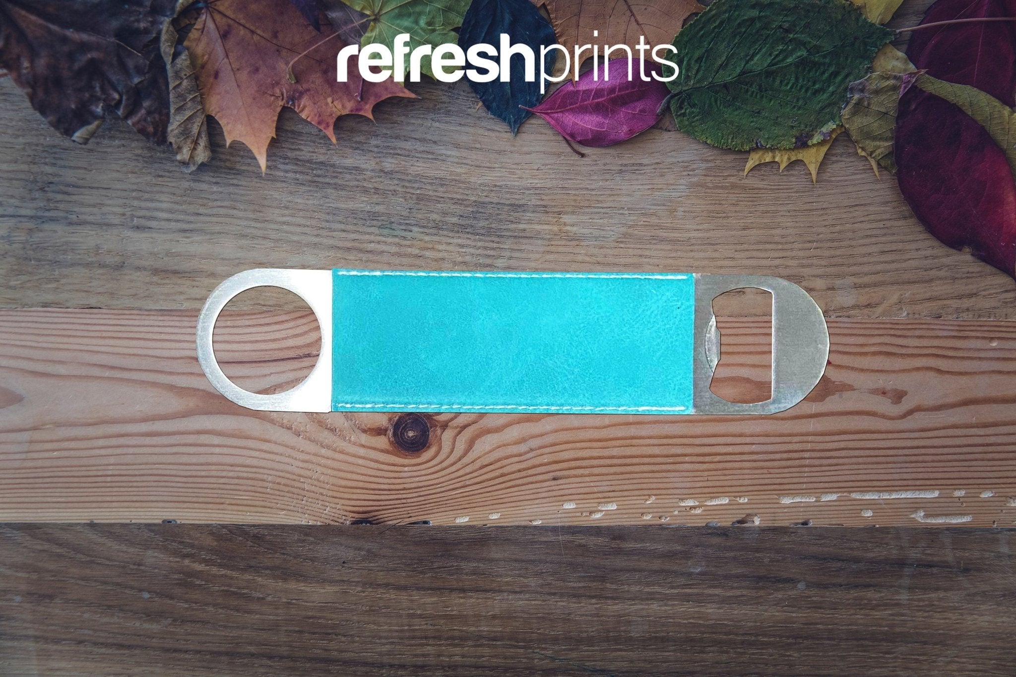 Name Initials Leather Bottle Opener - Bar - Mats.co.uk