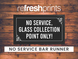 No Service Regular Bar Runner - Bar - Mats.co.uk