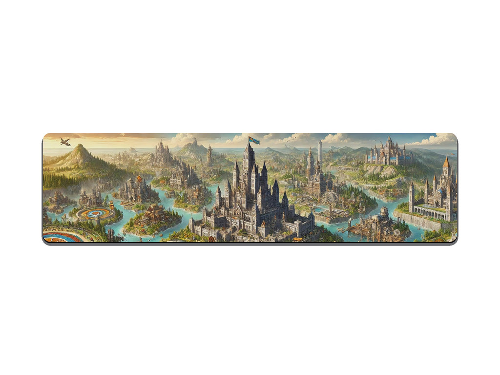 Open World Village Building Game Gaming Mat - Desk Mat - 3 SIZES - Bar - Mats.co.uk