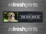Photo Collage Large Bar Runner (1 Photo and Text) - Bar - Mats.co.uk