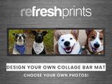 Photo Collage Large Bar Runner (2 Photos) - Bar - Mats.co.uk
