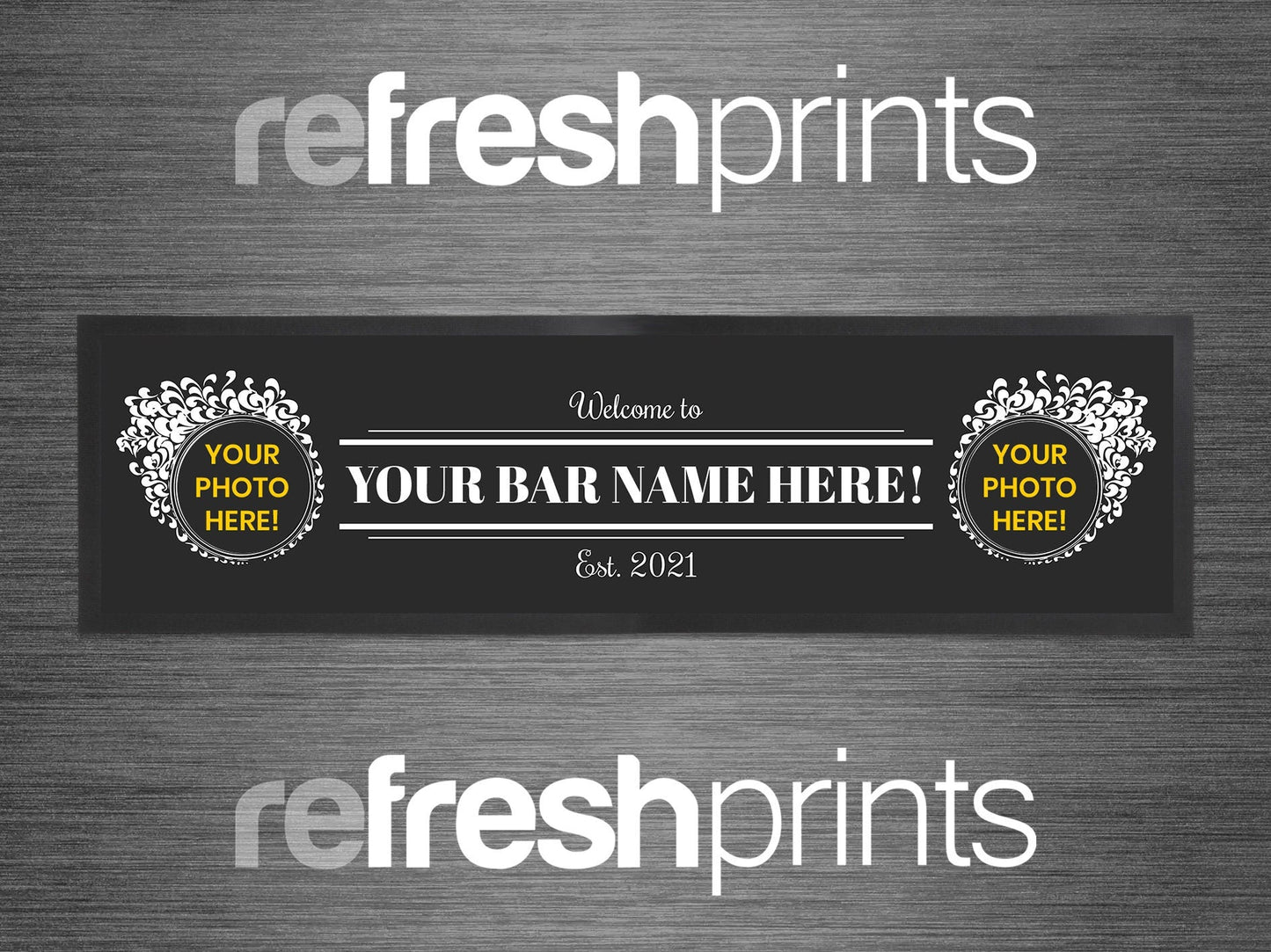 Photo Vines Large Bar Runner - Bar - Mats.co.uk