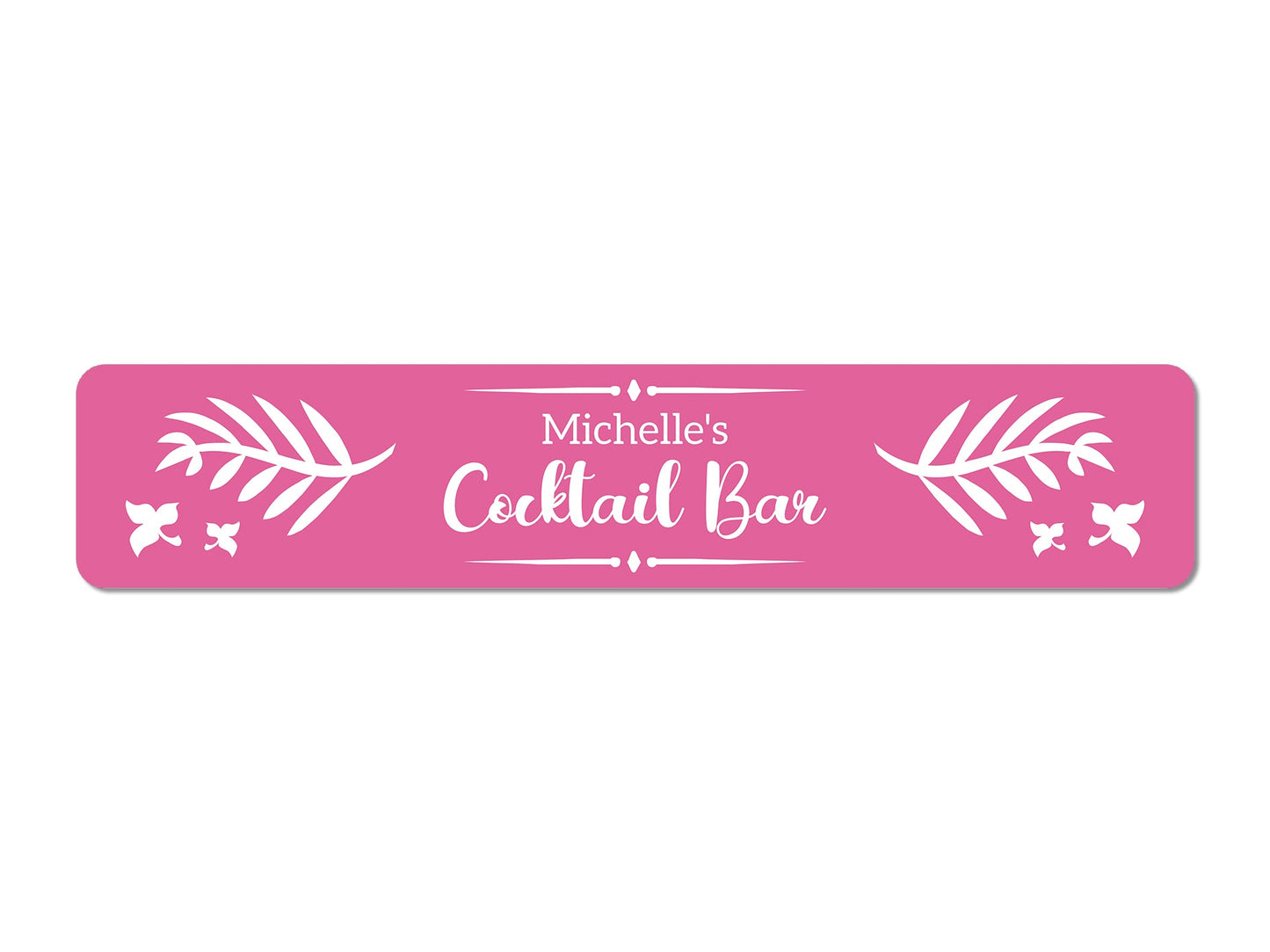 Pink Cocktail Bar Slim Bar Runner - Bar - Mats.co.uk