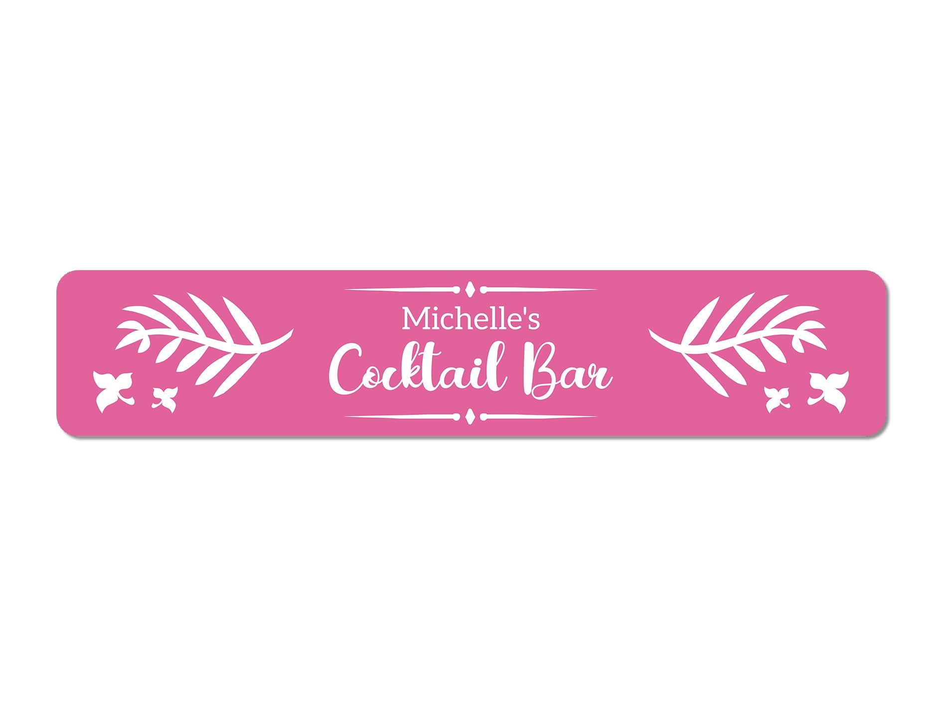 Pink Cocktail Bar Slim Bar Runner - Bar - Mats.co.uk