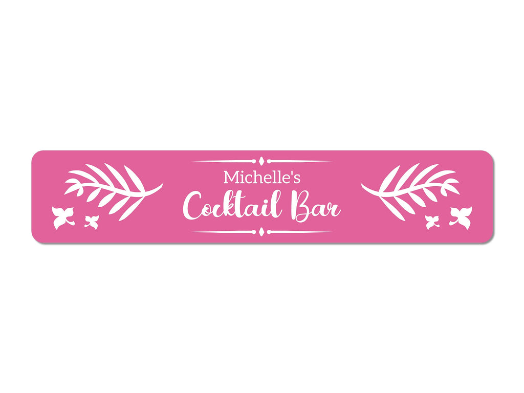 Pink Cocktail Bar Slim Bar Runner - Bar - Mats.co.uk