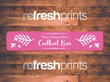 Pink Cocktail Bar Slim Bar Runner - Bar - Mats.co.uk