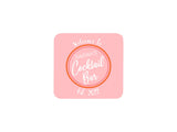 Pink Cocktail Coaster - Bar - Mats.co.uk