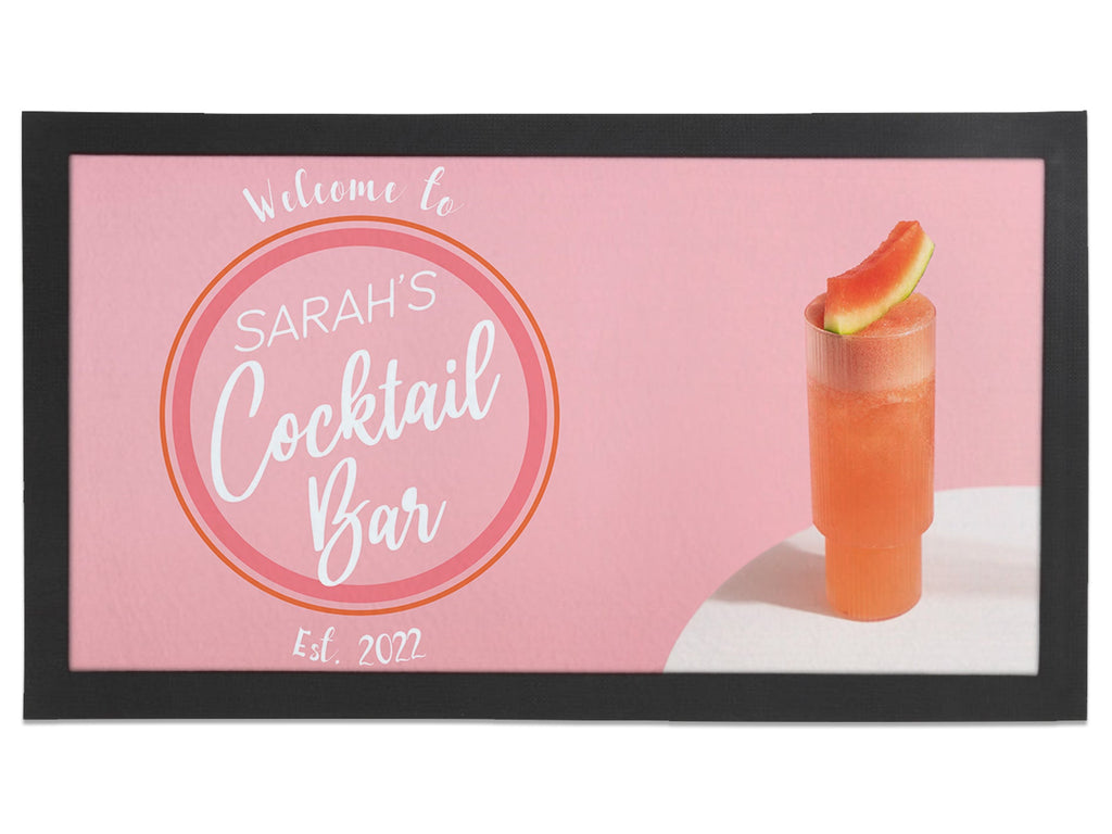 Pink Cocktail Regular Bar Runner - Bar - Mats.co.uk