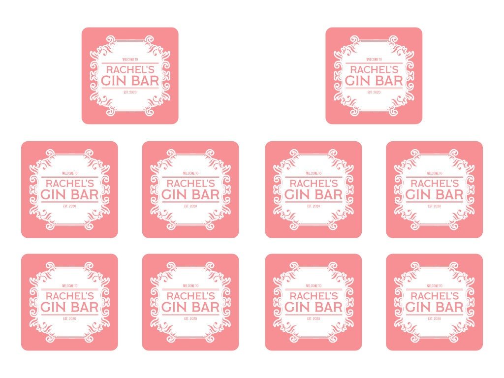 Pink Gin Coaster - Bar - Mats.co.uk