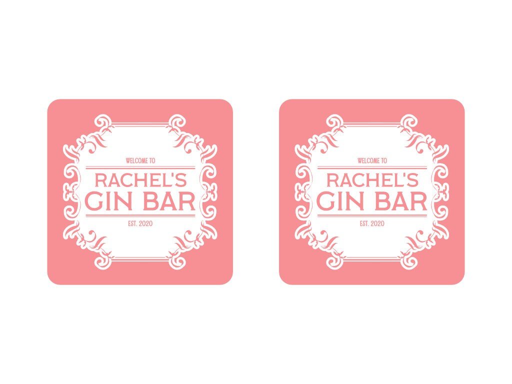 Pink Gin Coaster - Bar - Mats.co.uk