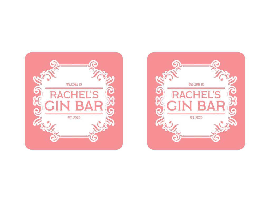 Pink Gin Coaster - Bar - Mats.co.uk