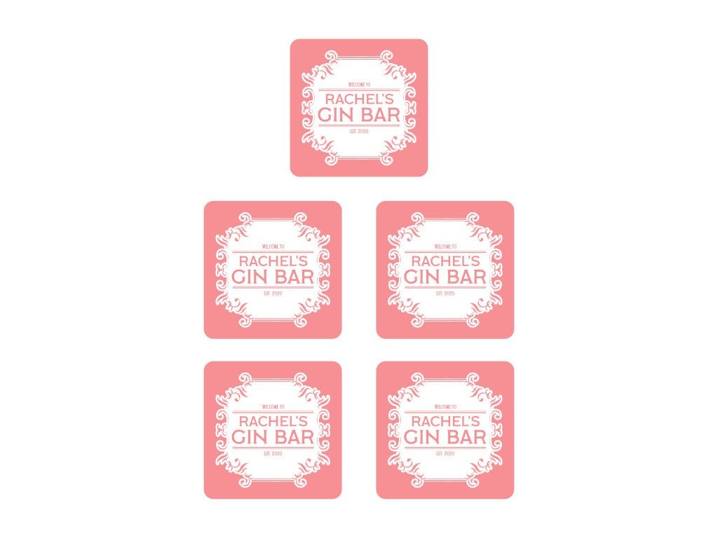 Pink Gin Coaster - Bar - Mats.co.uk
