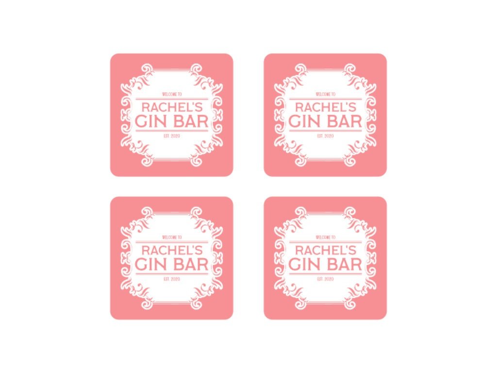 Pink Gin Coaster - Bar - Mats.co.uk