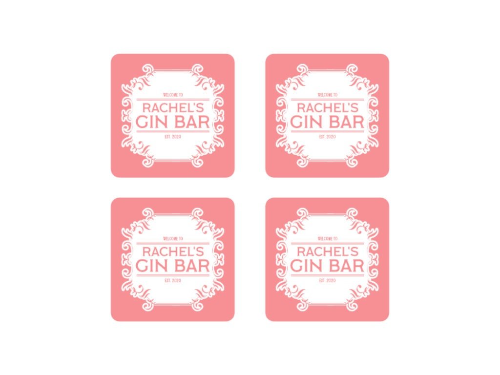 Pink Gin Coaster - Bar - Mats.co.uk