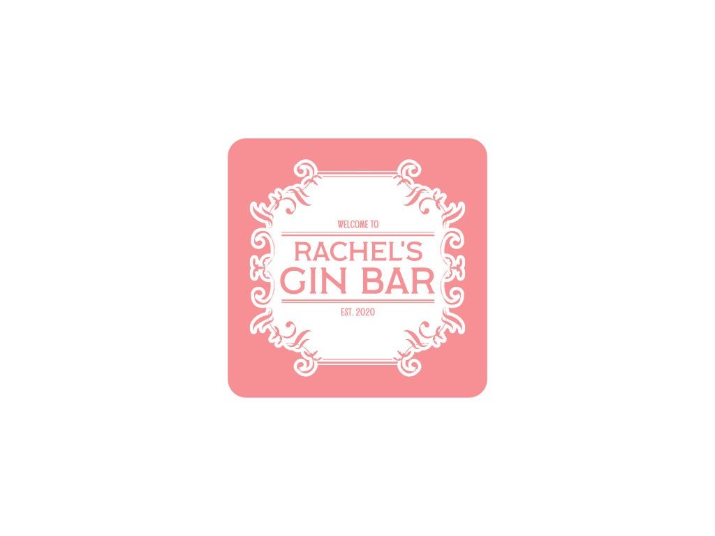 Pink Gin Coaster - Bar - Mats.co.uk
