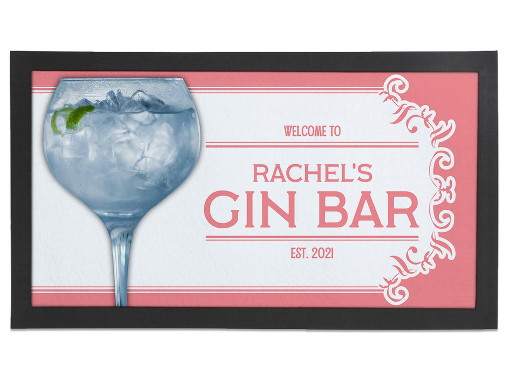 Pink Gin Regular Bar Runner - Bar - Mats.co.uk