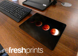 Red Moon Phases Regular Mouse Mat - Bar - Mats.co.uk