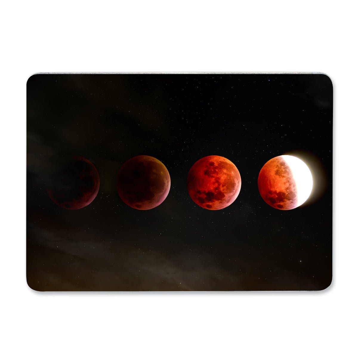 Red Moon Phases Regular Mouse Mat - Bar - Mats.co.uk