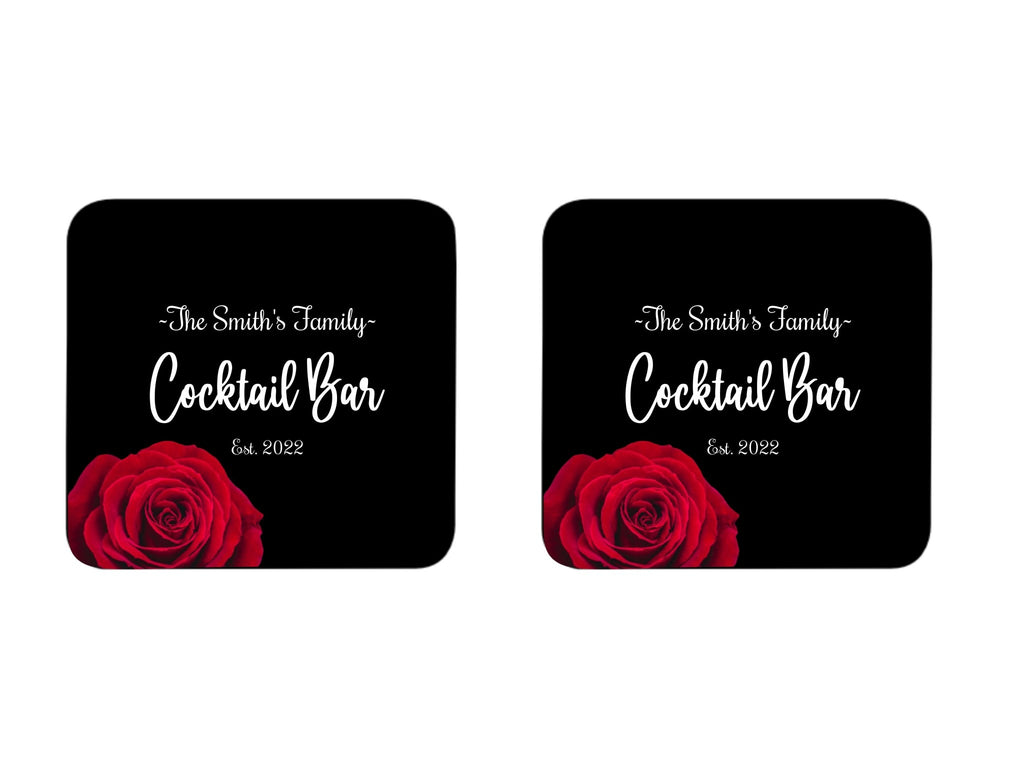 Red Rose Coaster - Bar - Mats.co.uk