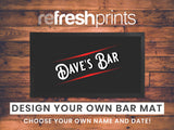 Red Striped Regular Bar Runner - Bar - Mats.co.uk