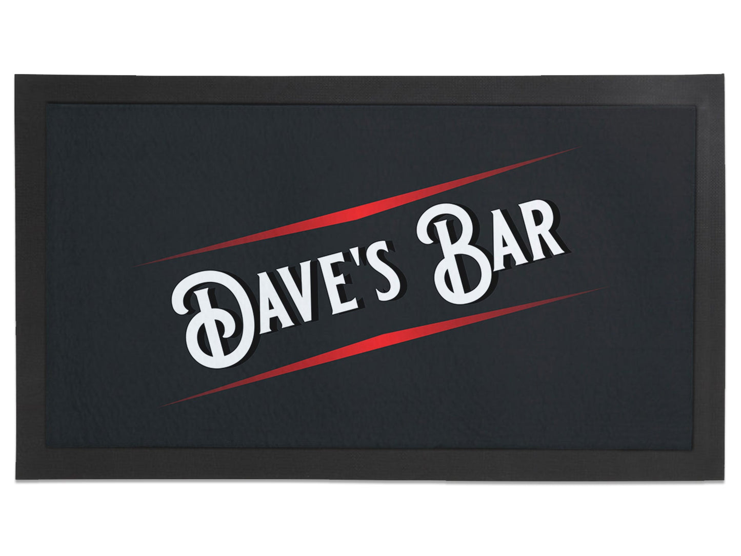Red Striped Regular Bar Runner - Bar - Mats.co.uk