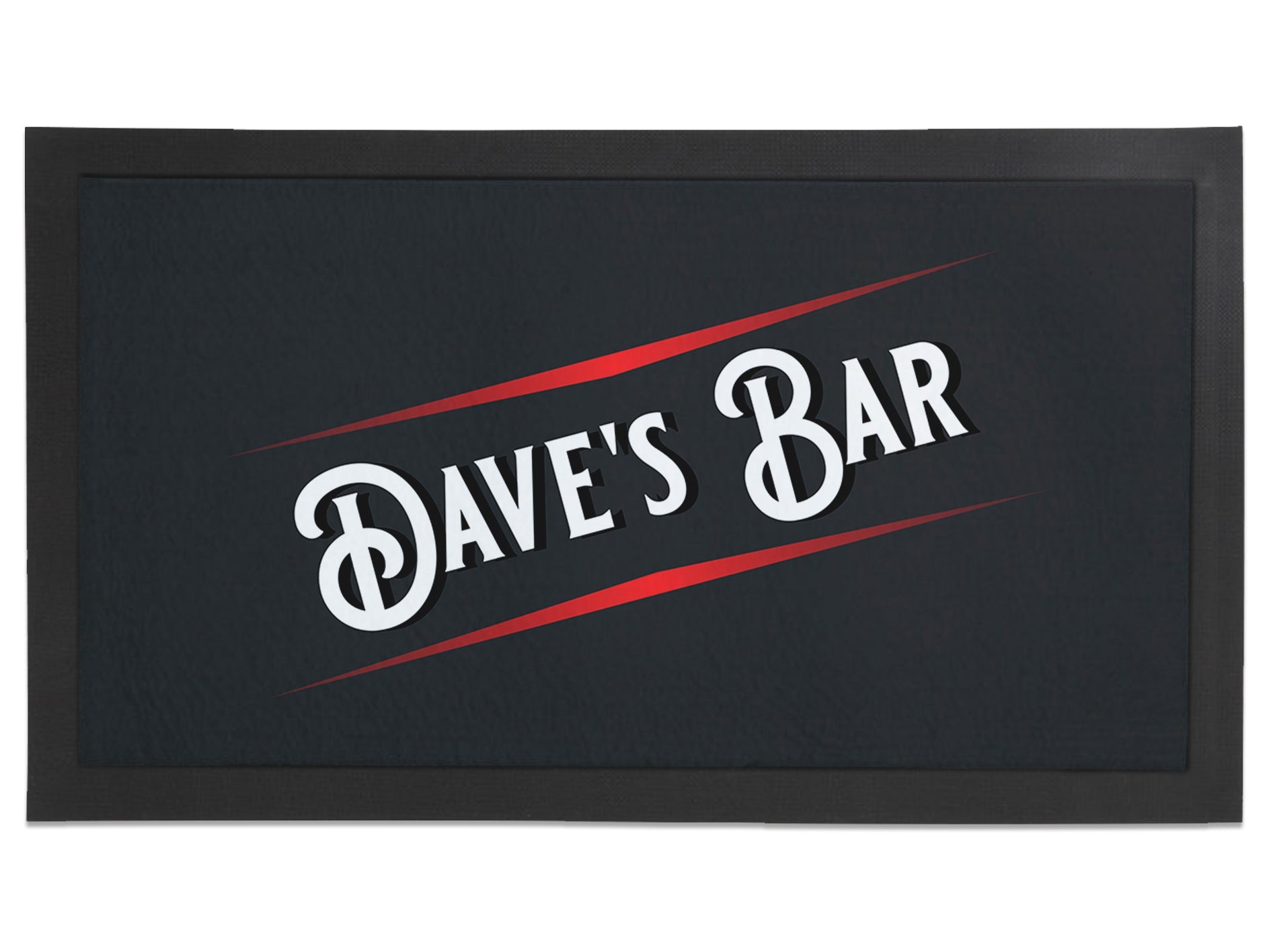 Red Striped Regular Bar Runner - Bar - Mats.co.uk
