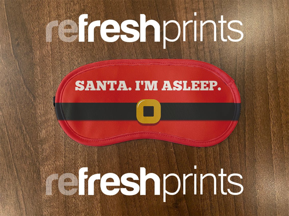 "Santa, I'm Asleep" Eye Mask - Bar - Mats.co.uk
